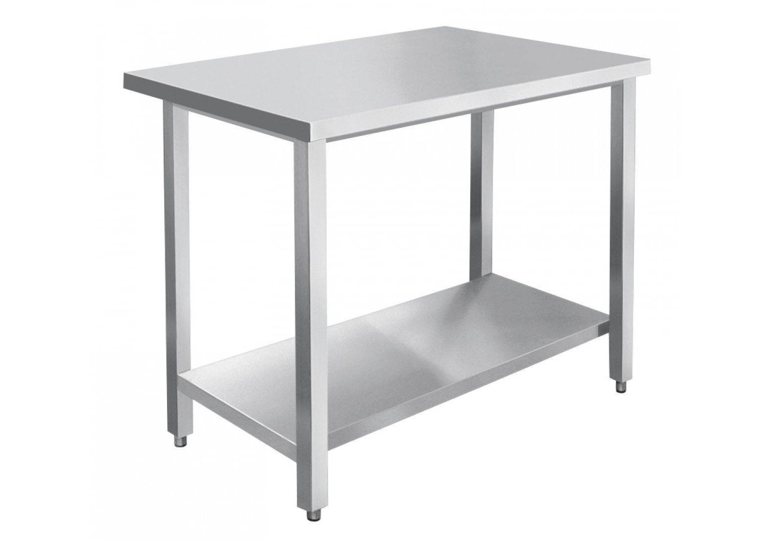 Металлический стол (32 фото): слесарный столик на железных ножках, модели с каркасом и основанием из металла