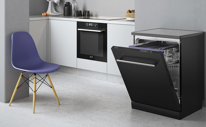 Посудомоечная машина отдельностоящая: не встраиваемая, шириной 45, 60, узкая, маленькая, компактная, пмм в интерьере, рейтинг лучших, черная, внешняя