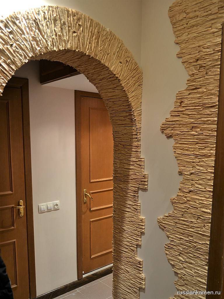Отделка дверных проемов декоративным камнем – алгоритм работ
