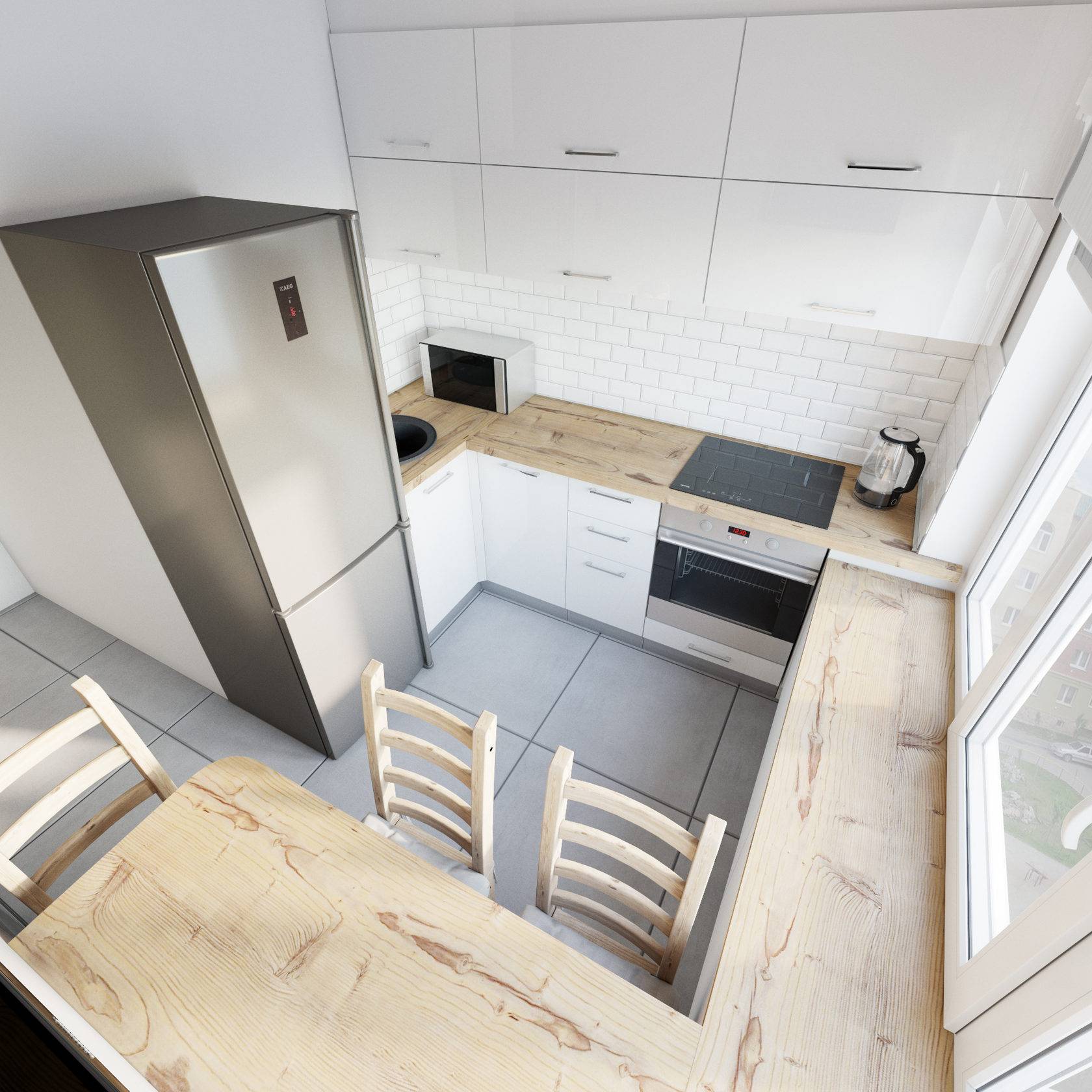 Кухня 5 кв м: дизайн интерьера, планировка
