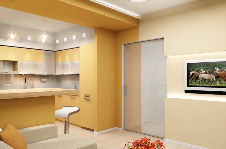 Кухня в коридоре: как правильно перенести и оформить, полезные приёмы для создания комфортного пространства - 25 фото
