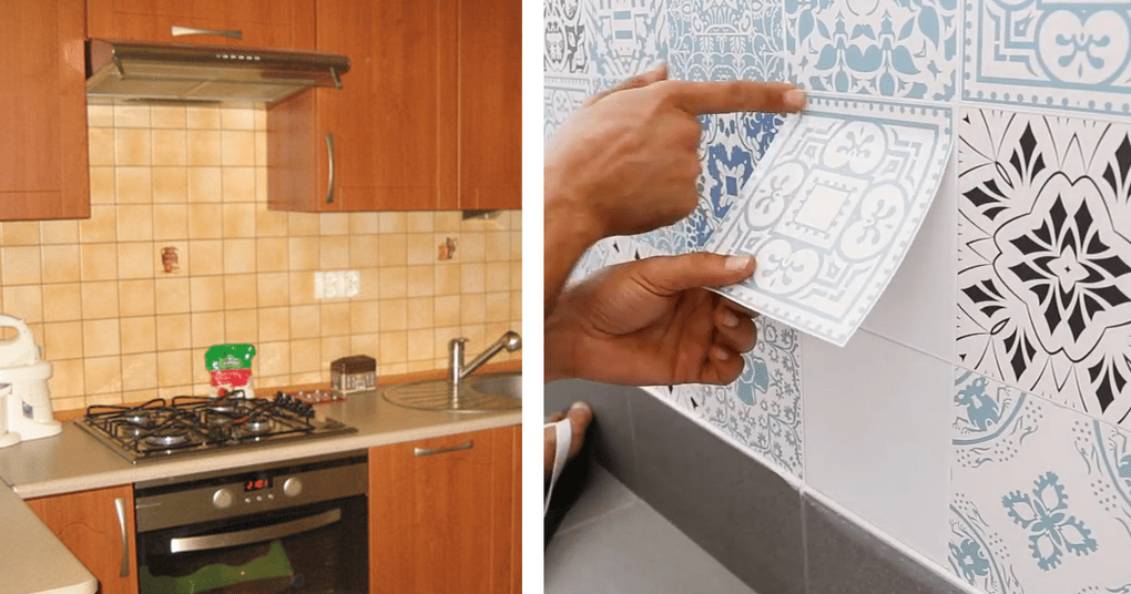 Как обновить кафельную плитку на кухне своими руками не меняя и не снимая её