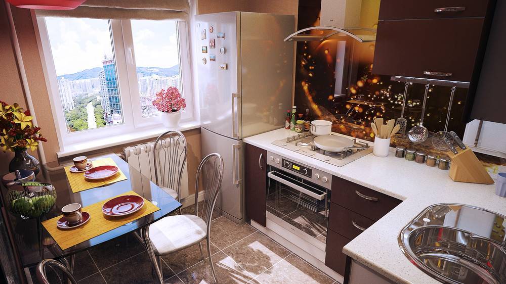 Дизайн маленькой кухни: 135 фото удачных решений планировки и зонирования кухни