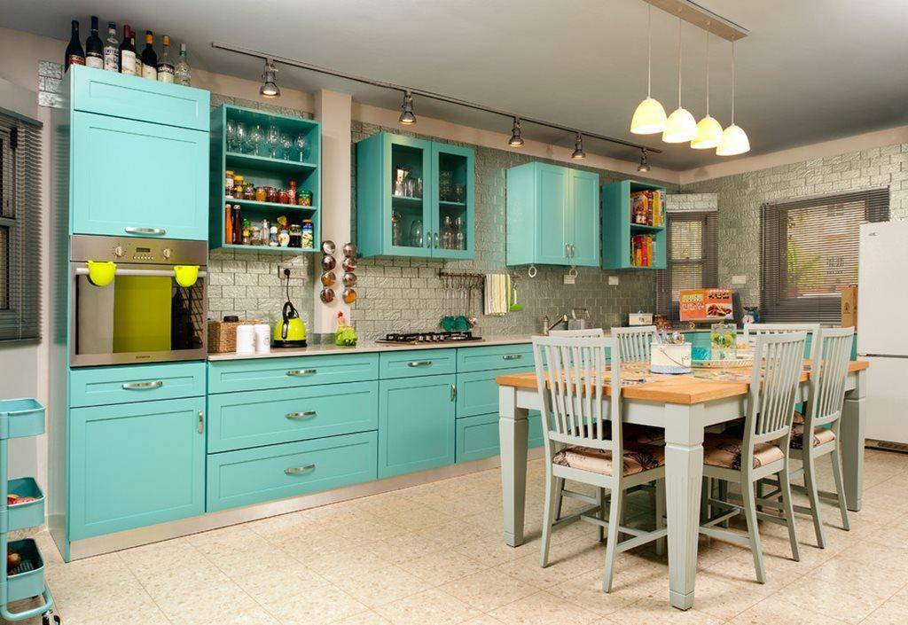 Бирюзовая кухня (80 фото): красивые идеи дизайна, с какими цветами сочетать