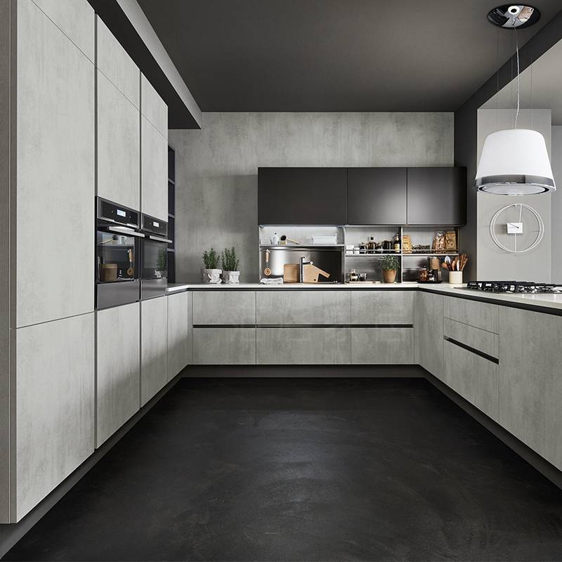 Кухня под бетон, разнообразие бетонных фасадов: что собой представляют и как вписываются в разные стили - 12 фото