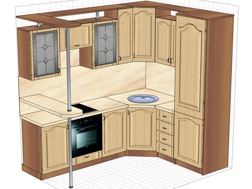 Угловой кухонный гарнитур: виды конструкций, особенности и правила выбора