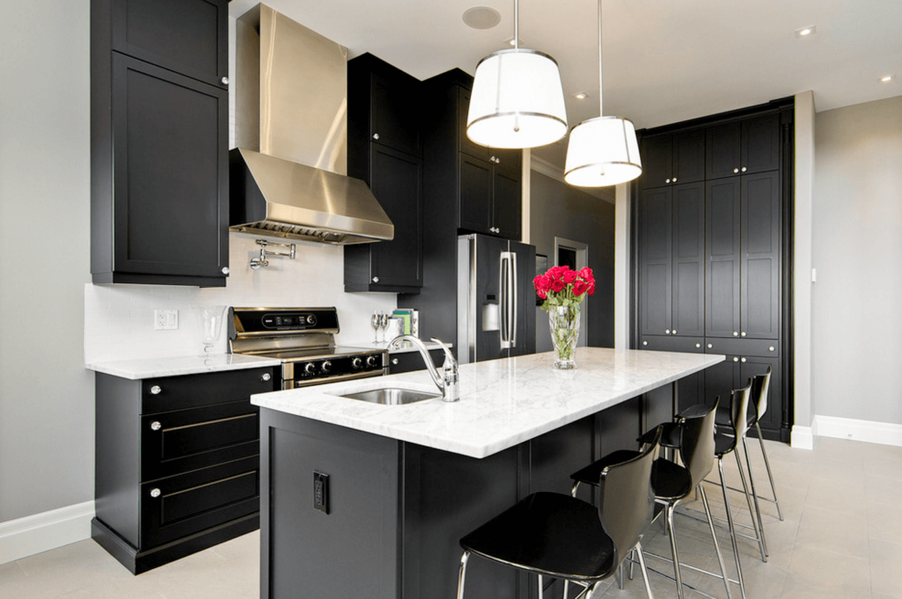Черная кухня: 60 фото в интерьере, гид по дизайну