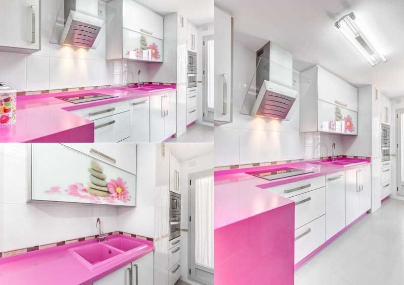 Розовая кухня в интерьере: 5 подсказок и 80 фото