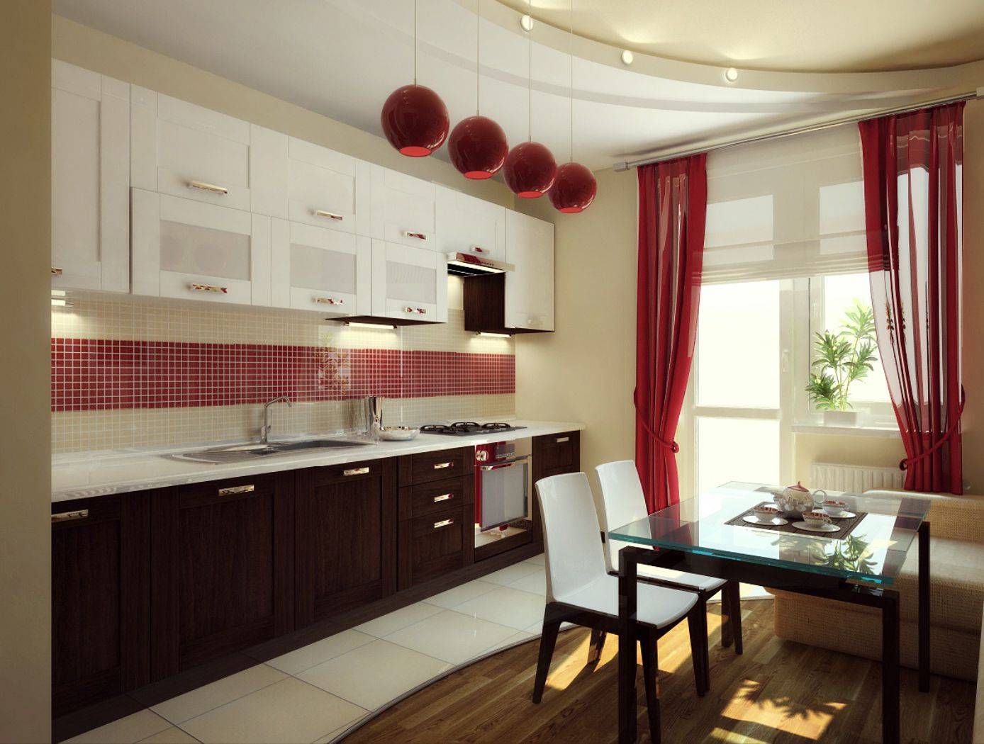 Бордовая кухня: какие элементы кухни выполнить в бордовом цвете, реальные фото примеры