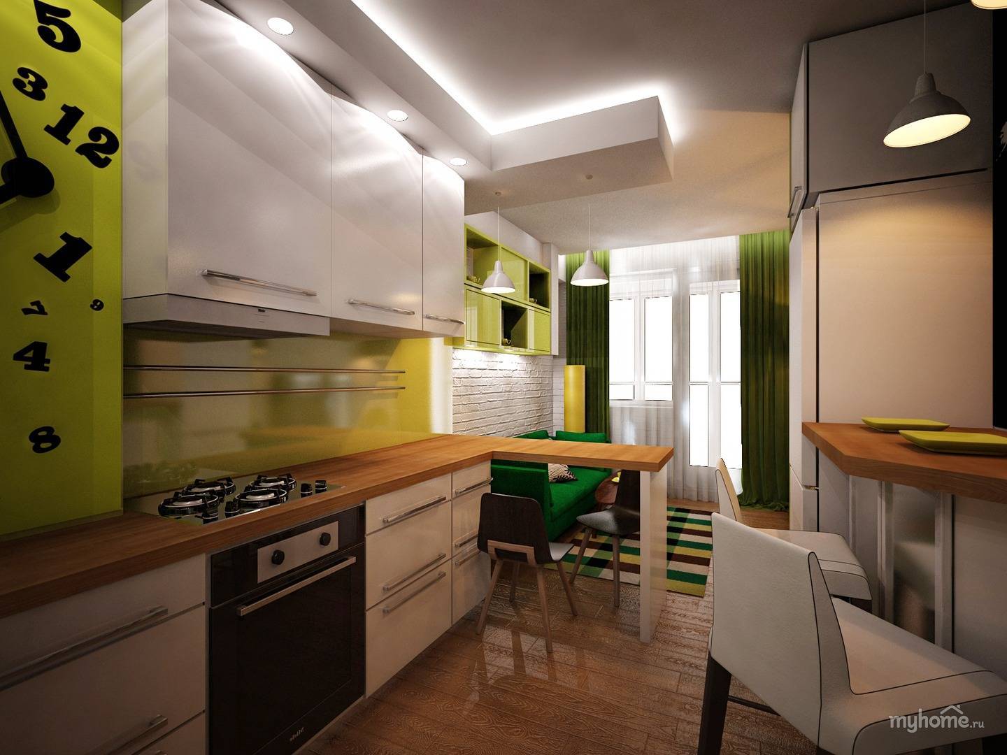 Дизайн кухни 16 кв м: планировка, идеи, фото 2020