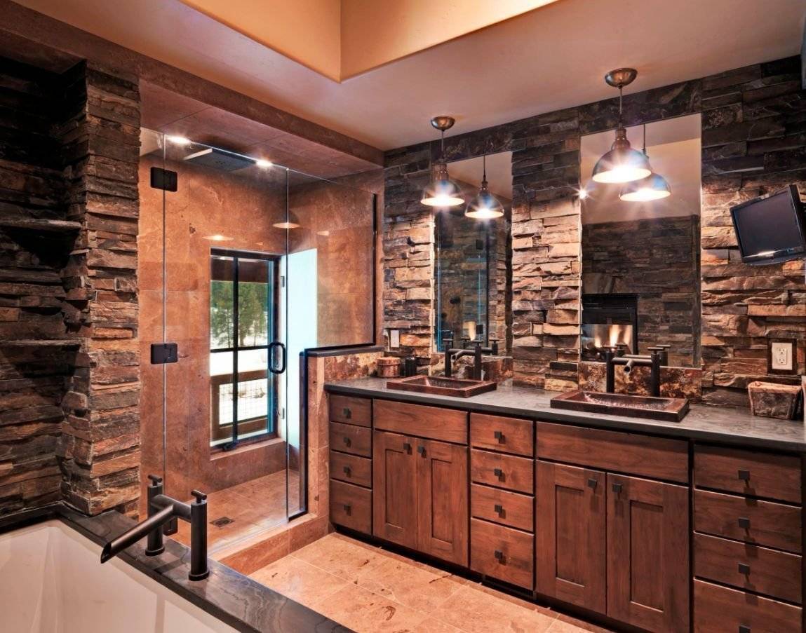 Декоративный камень на кухне: отделка в обеденной зоне, дизайн на стене в интерьере
