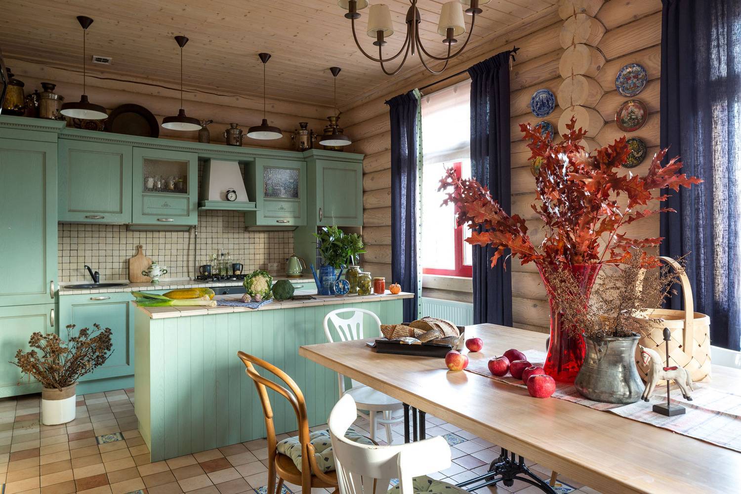 Деревянный кухонный гарнитур: 150+ реальных фото примеров