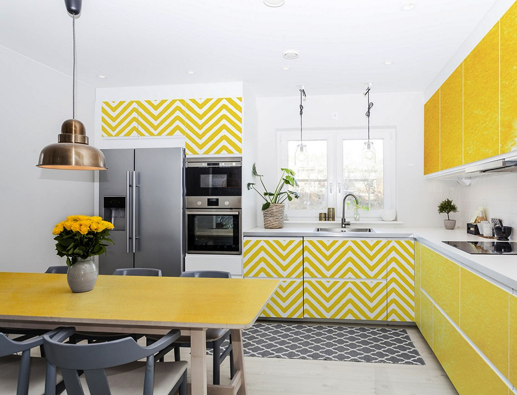 Желтая кухня: 100 фото-идей дизайна кухни в желтых тонах
