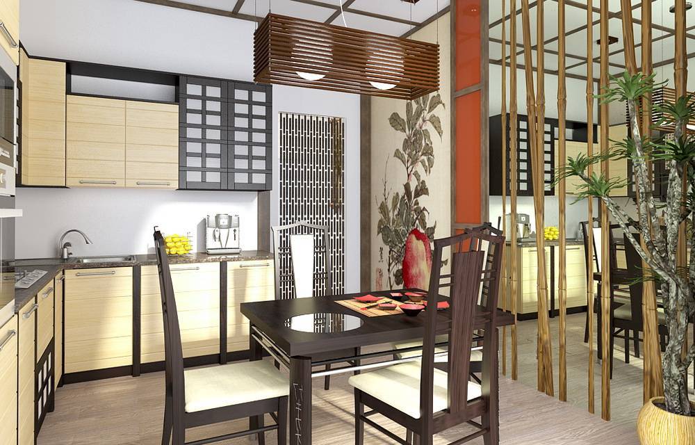 Кухня в восточном стиле: дизайн интерьера, тонкости отделки и внутреннего оснащения, тематический декор