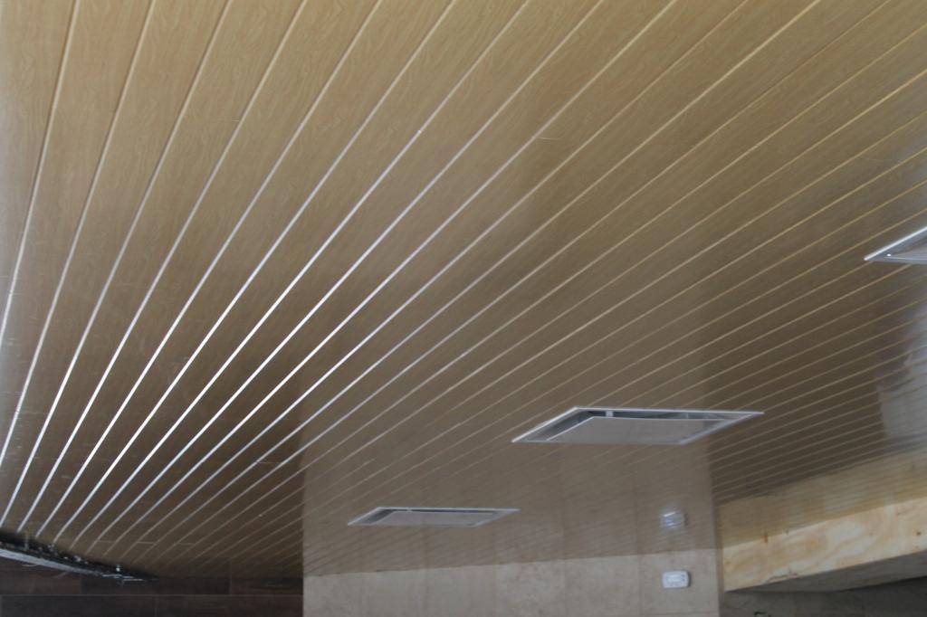 Реечный потолок на кухне: плюсы и минусы (7 фото)