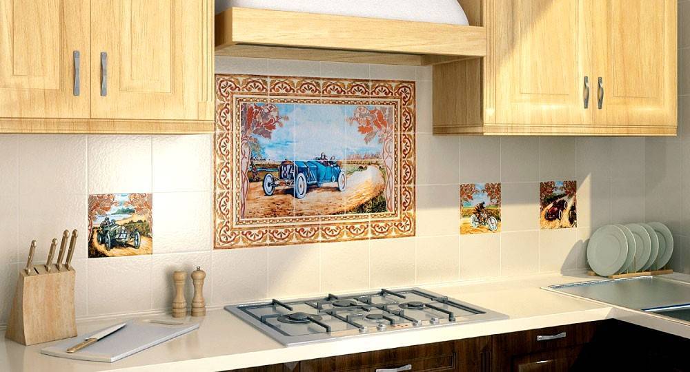 Плитка керама марацци на фартук для кухни: фото каталог