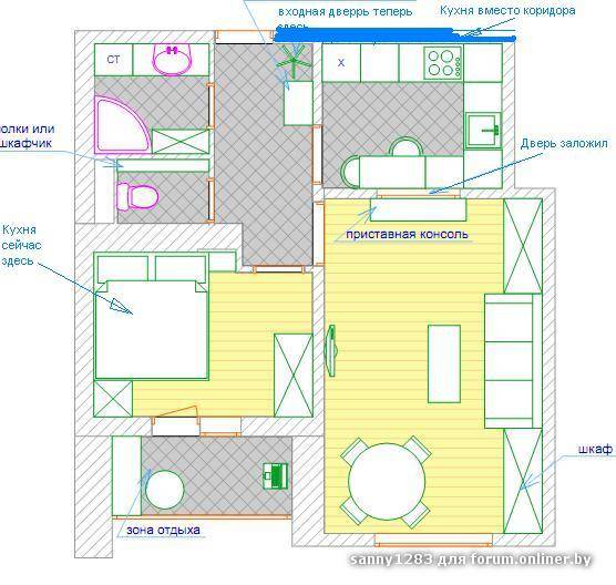 Как узаконить перенос кухни в жилую комнату - варианты для типовых квартир, что запрещают снипы, согласование переноса