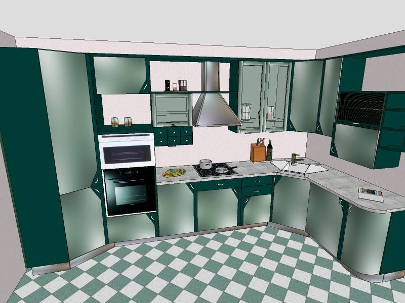 Дизайн прямой кухни (реальные фото)