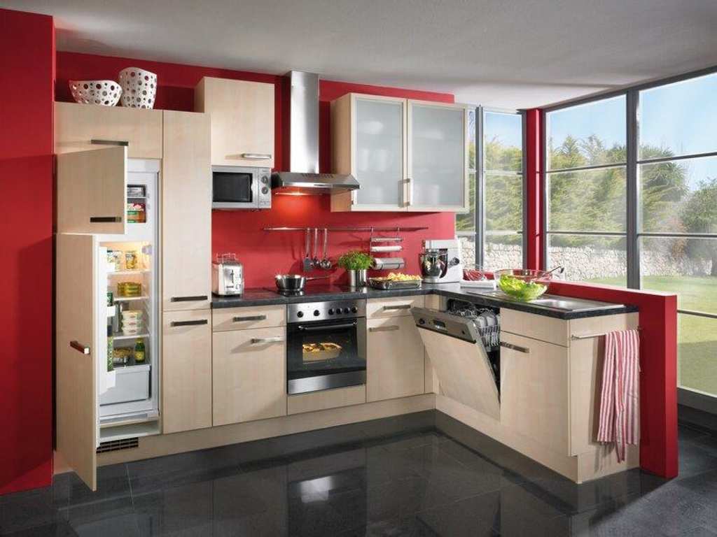 Встроенная кухня 35+ фото: гарнитур с техникой, дизайн бюджетных вариантов