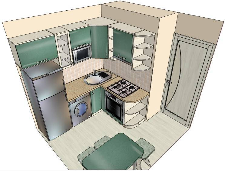 Ремонт кухни в хрущевке: варианты бюджетного ремонта маленькой кухни своими руками + фото