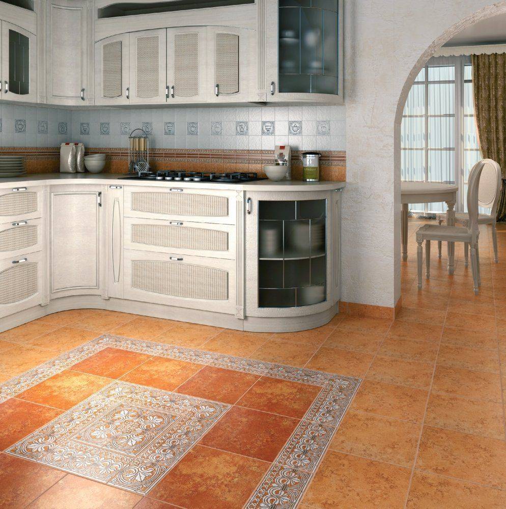 Как выбрать кухонную плитку на пол?