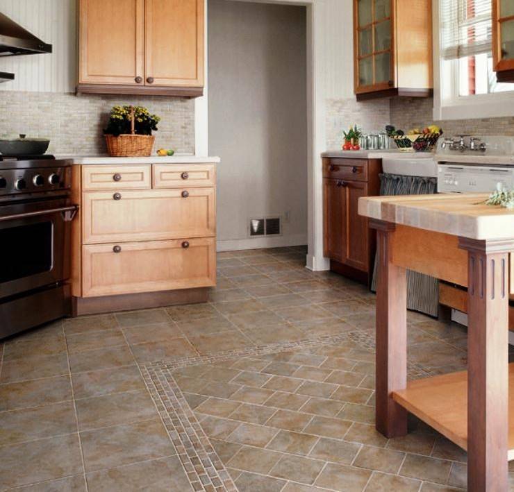 Какую плитку выбрать на пол на кухню: советы и примеры оформления