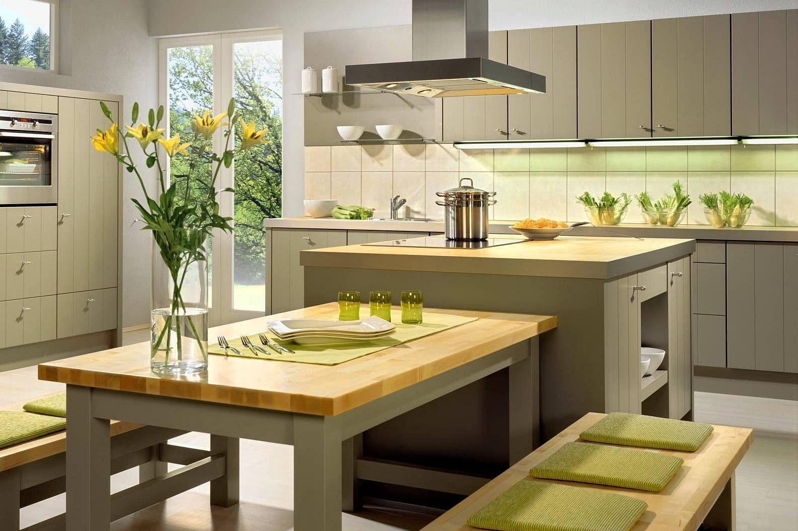 Кухня в эко-стиле, как создать интерьер без ошибок, выбираем палитру, материалы, мебель и декор - 22 фото