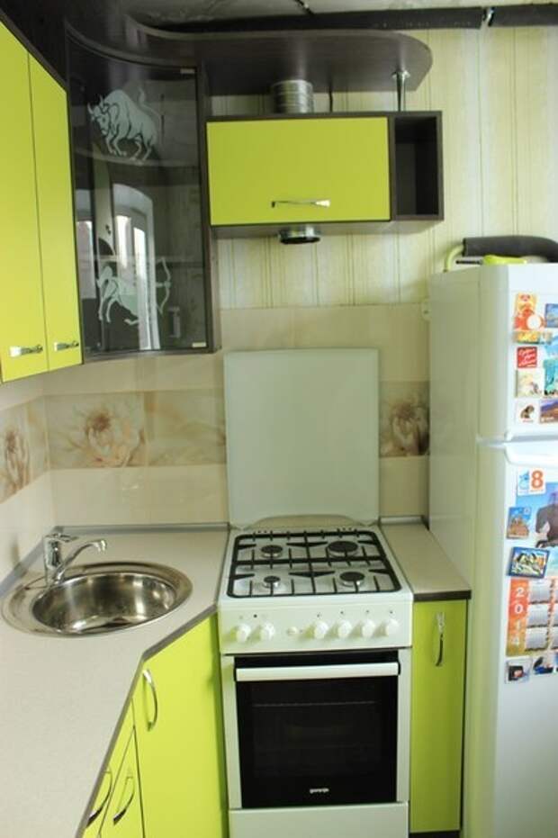 Кухня хрущевка 5 кв м с холодильником: фото дизайн