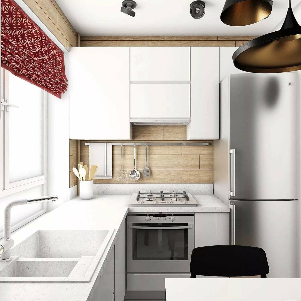 Дизайн маленькой кухни 2020 года: модные стили, тренды и советы по выбору цвета (140 фото)