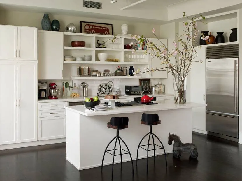 Кухня без верхних шкафов: 115 фото, 10 аспектов по оформлению дизайна