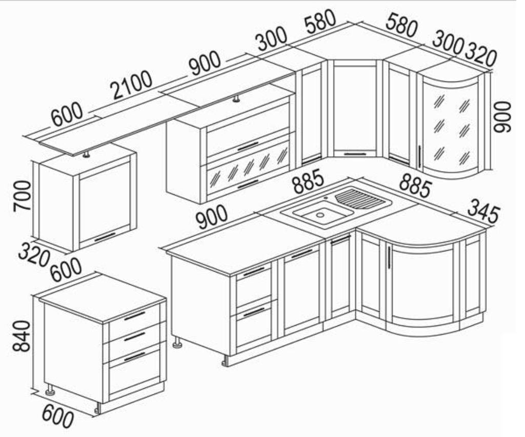 Шкафы для кухни - варианты конструкции и особенности постройки своими руками (125 фото)