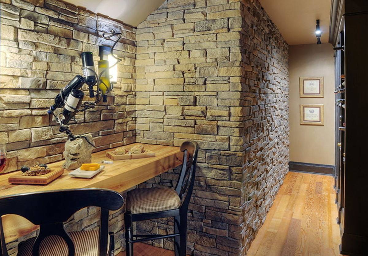 Кухня из камня (реальные фото примеры): идеи красивой отделки стен декоративным и натуральным камнем