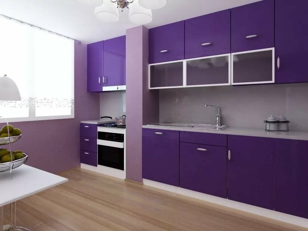 Фиолетовая кухня (140 фото новинок дизайна): идеи сочетания фиолетового оттенка в интерьере кухни