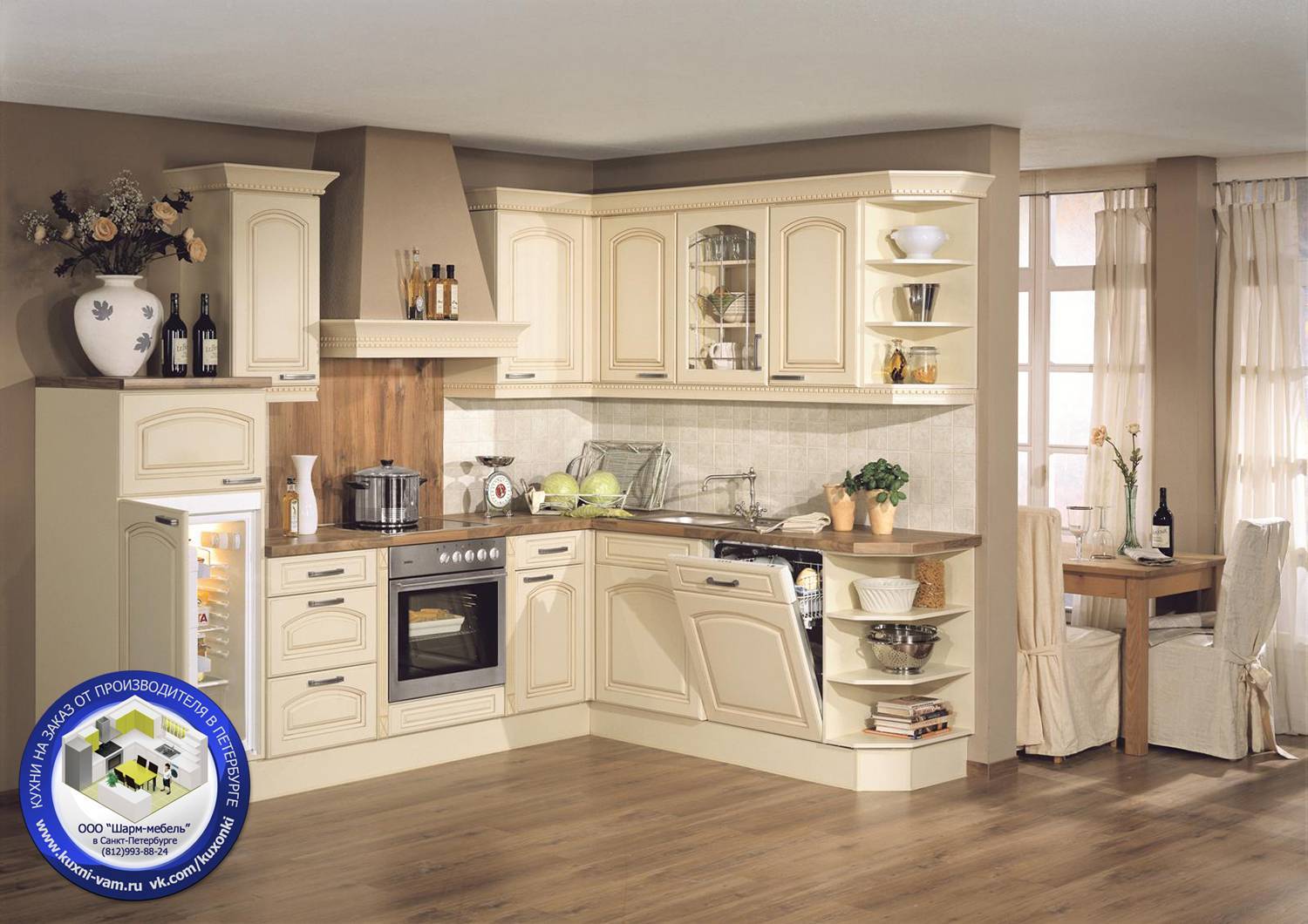 Узнайте обо всех особенностях кухонной мебели для стиля кантри