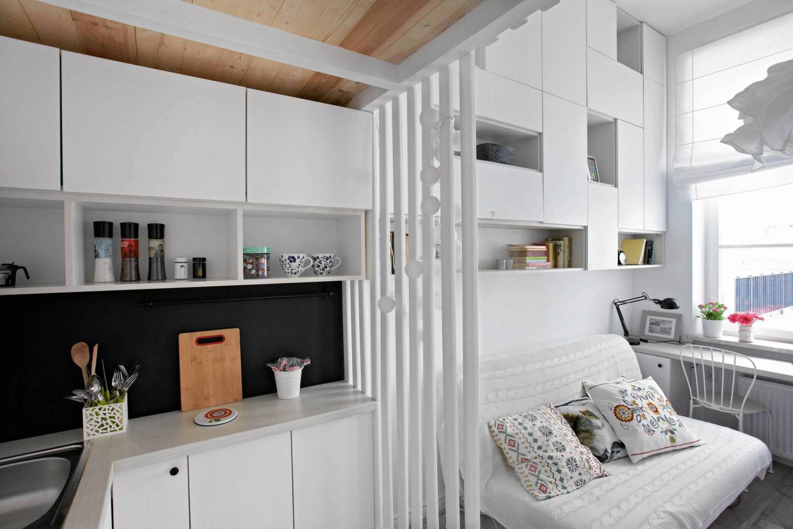 Практичная кухня-спальня: недоразумение от дизайнеров или реальность