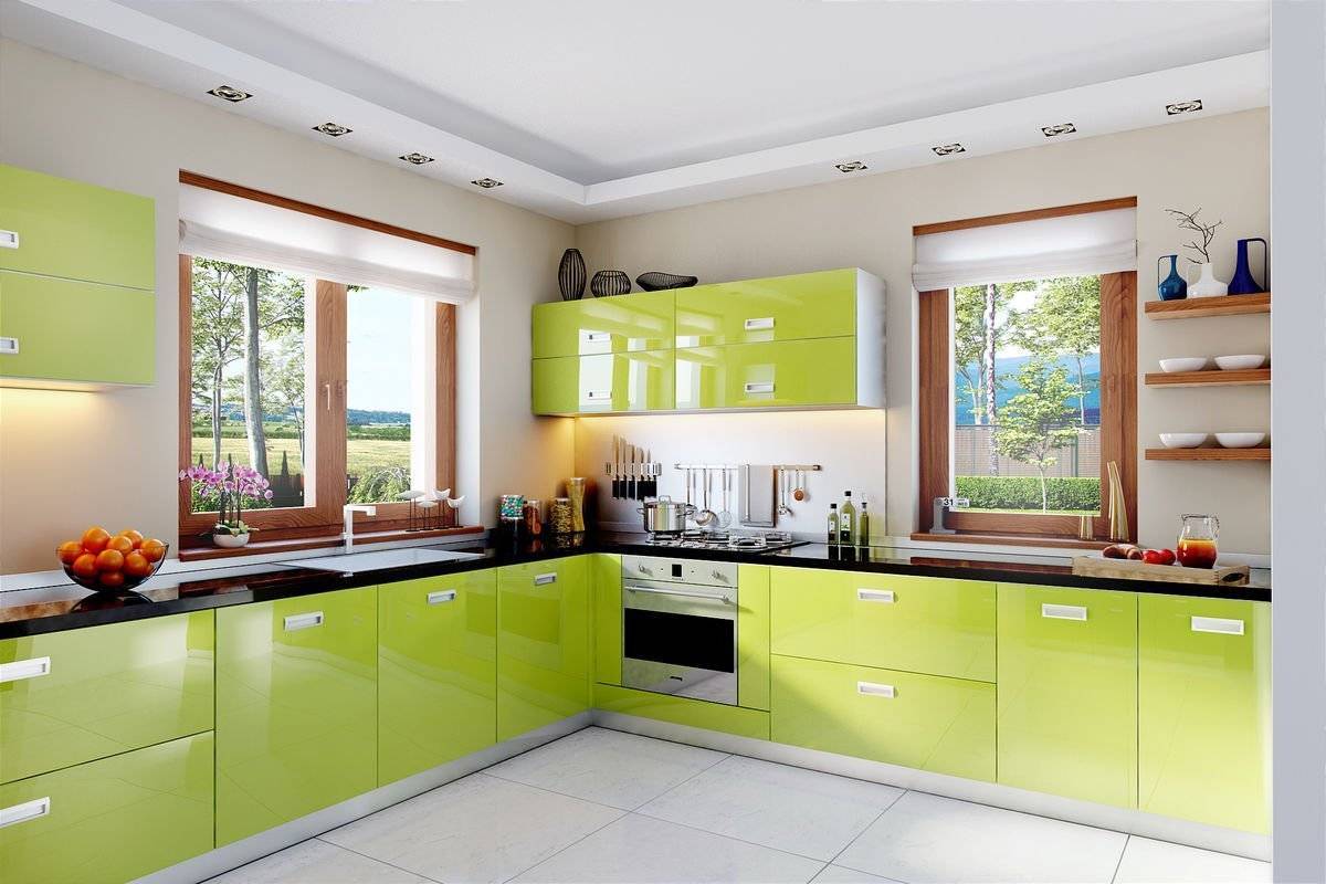 Зеленая кухня: 65 фото в интерьере, советы по дизайну