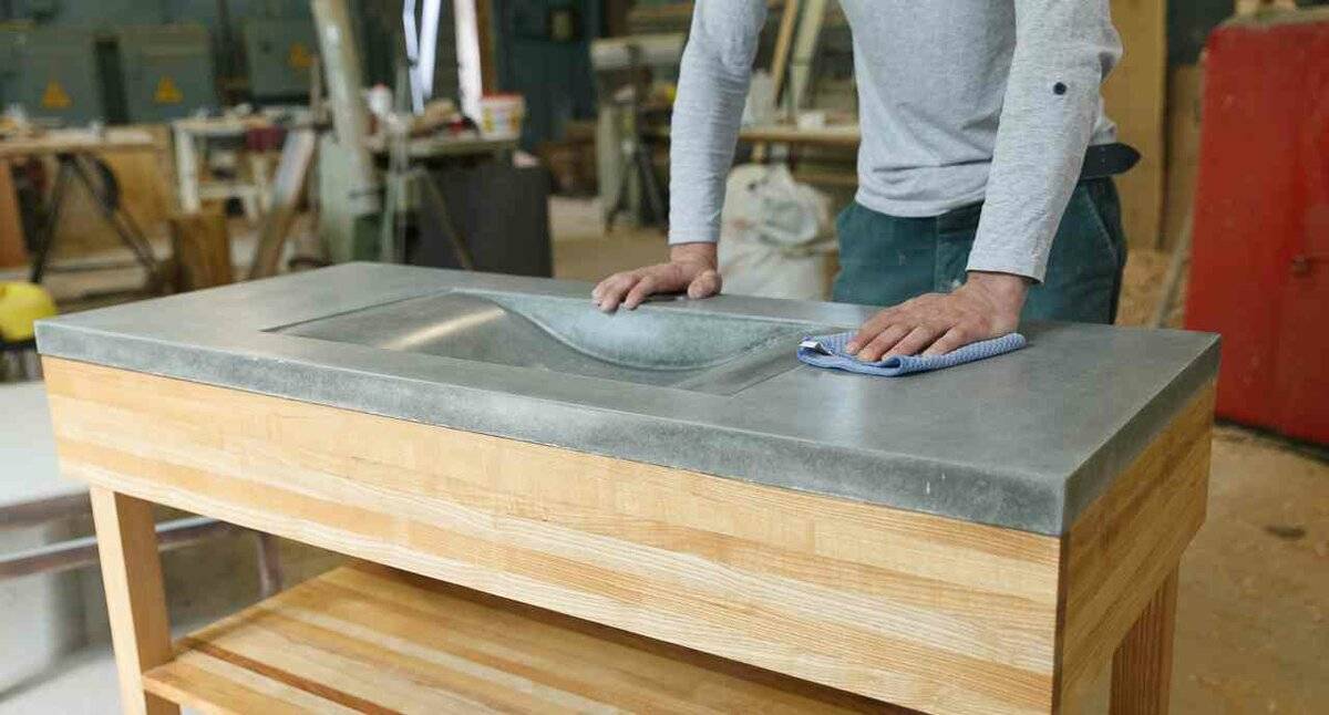Самодельная столешница: технология изготовления из бетона, плитки и камня | дизайн интерьера