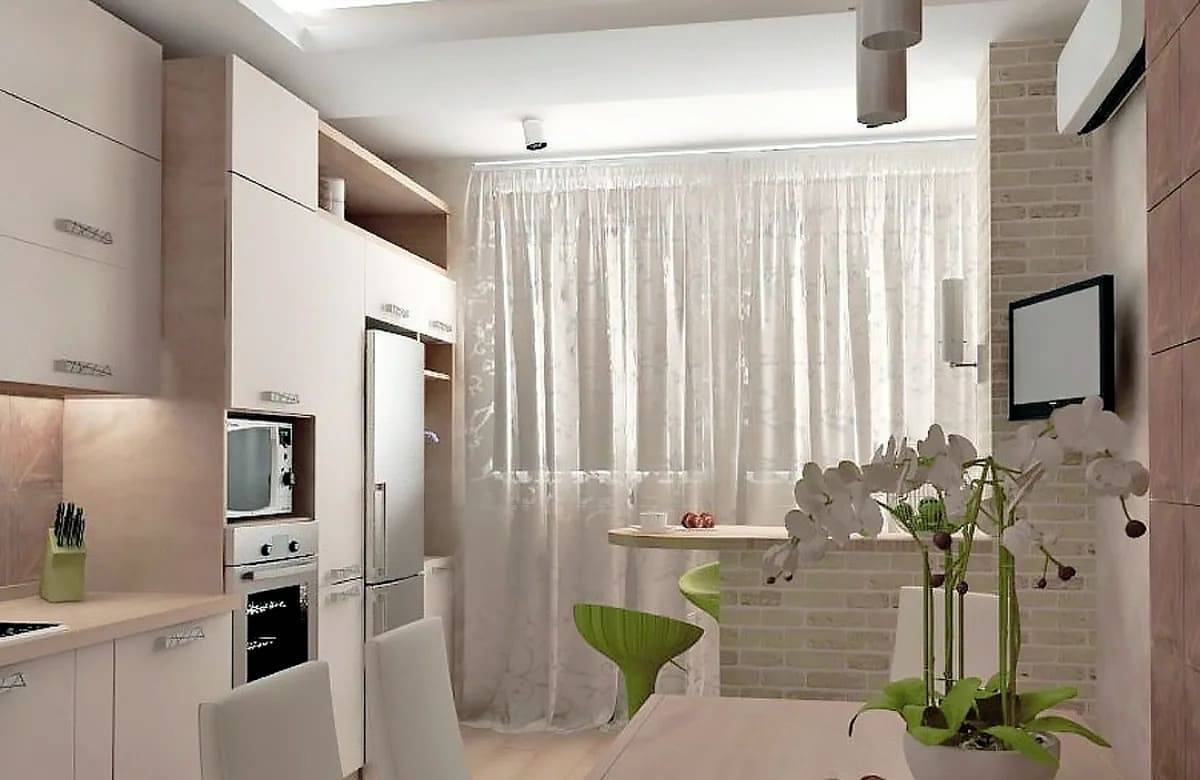 Кухня 10 кв. м с балконом ❤ роскошные идеи интерьера (фото, дизайн 2019)
