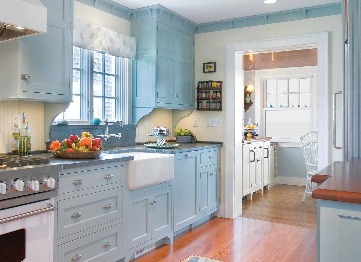Голубая кухня - 130 фото оригинальных идей по сочетанию дизайна кухни с голубым оттенком