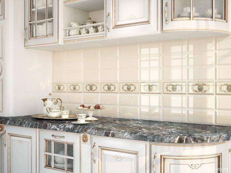Плитка арабеска на кухонном фартуке: в интерьере кухни