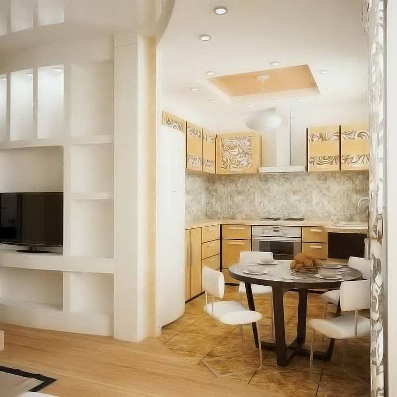 Перепланировка квартиры: объединение кухни и комнаты в хрущевке и панельном доме + фото