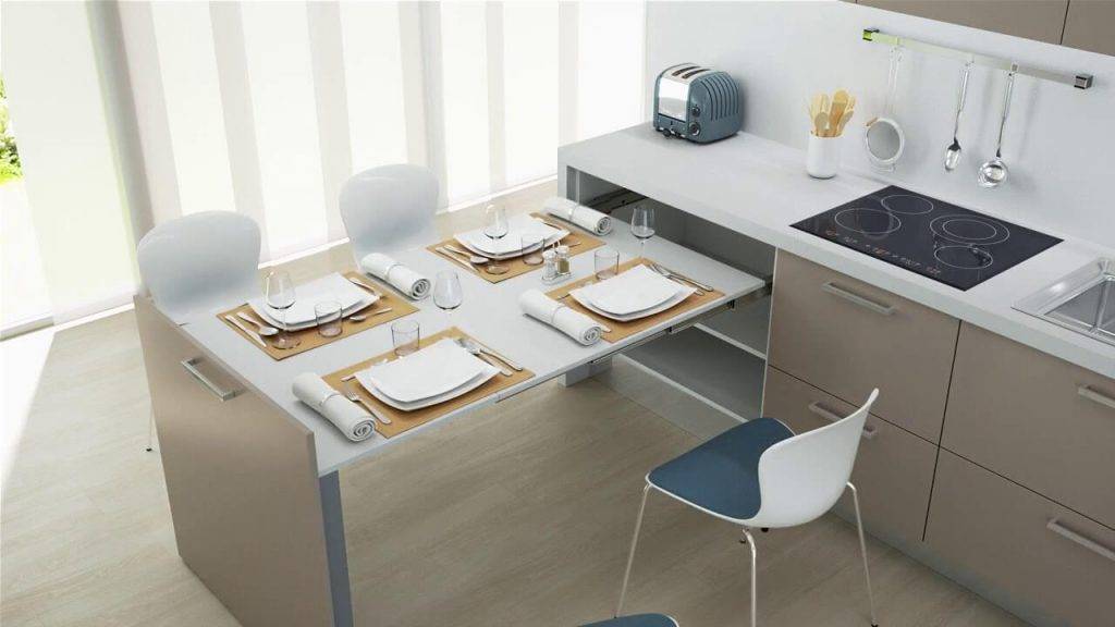 Раскладной стол для маленькой кухни - как выбрать?