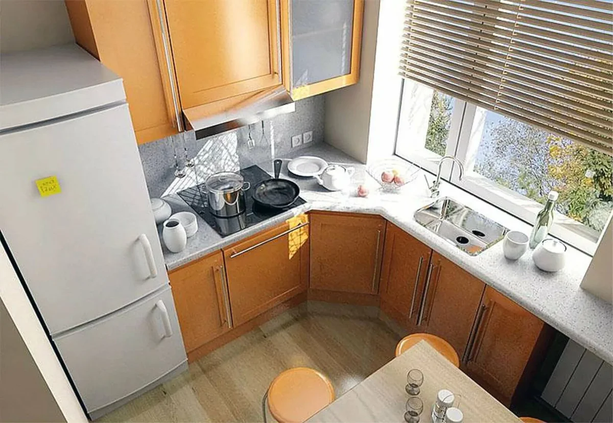 Малогабаритные кухни: 50 фото дизайна интерьера, отделка кухни в хрущевке