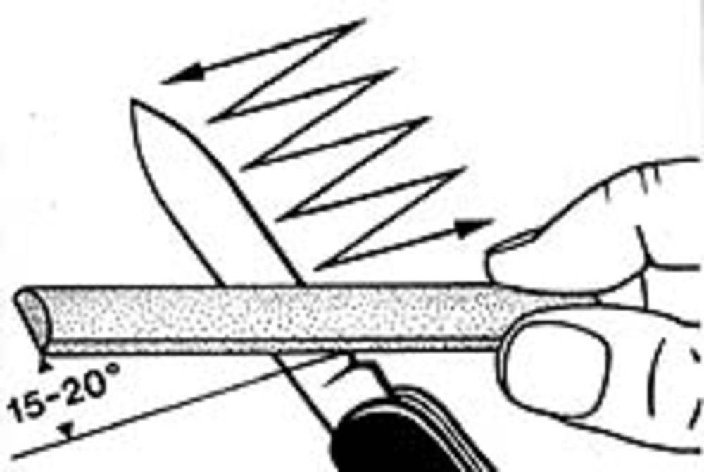 Заточка ножа наждачной бумагой: зернистость и как точить