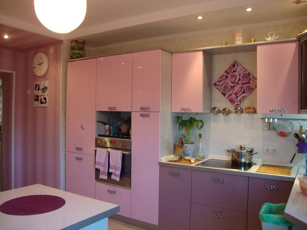Розовая кухня: подборка фото, удачные сочетания и идеи дизайна