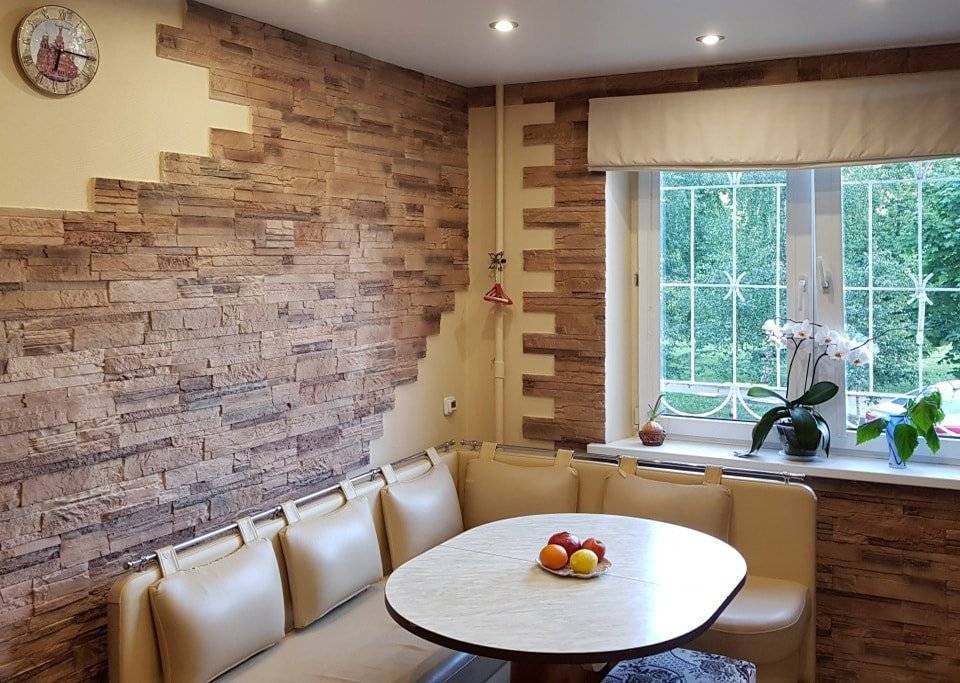 Стены на кухне: обзоры современных новинок, отделка и оформление стен + 170 фото стильных интерьеров