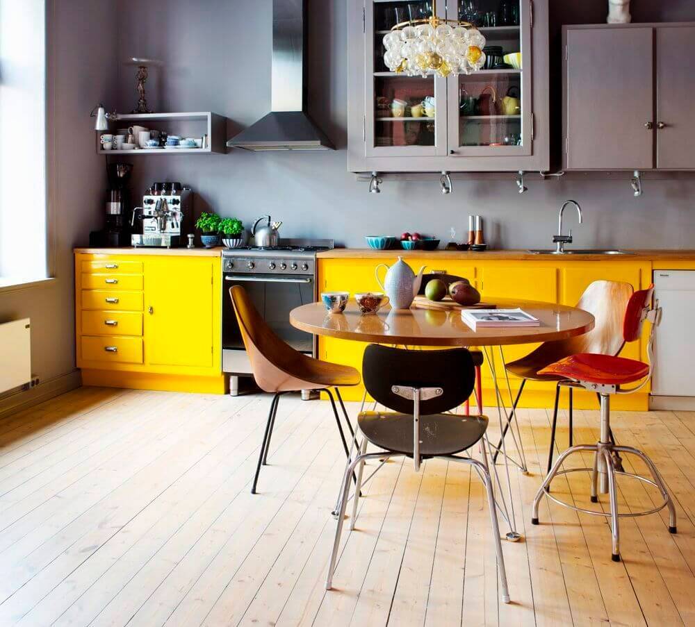 Дизайн кухни желтого цвета: 65+ идей солнечного интьерьера☀️2019