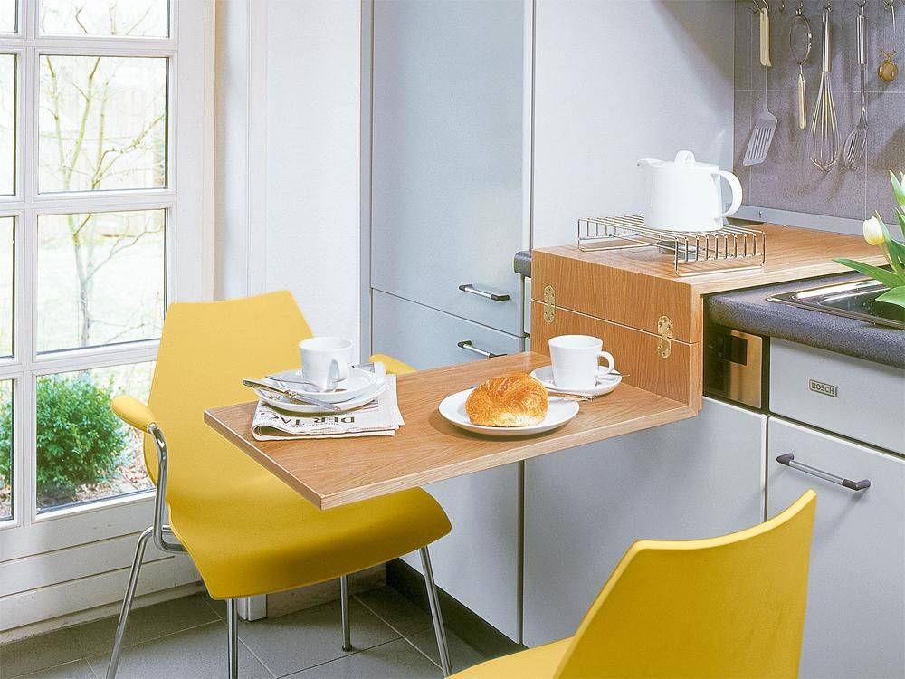 Стол для маленькой кухни: топ 9 современных решений