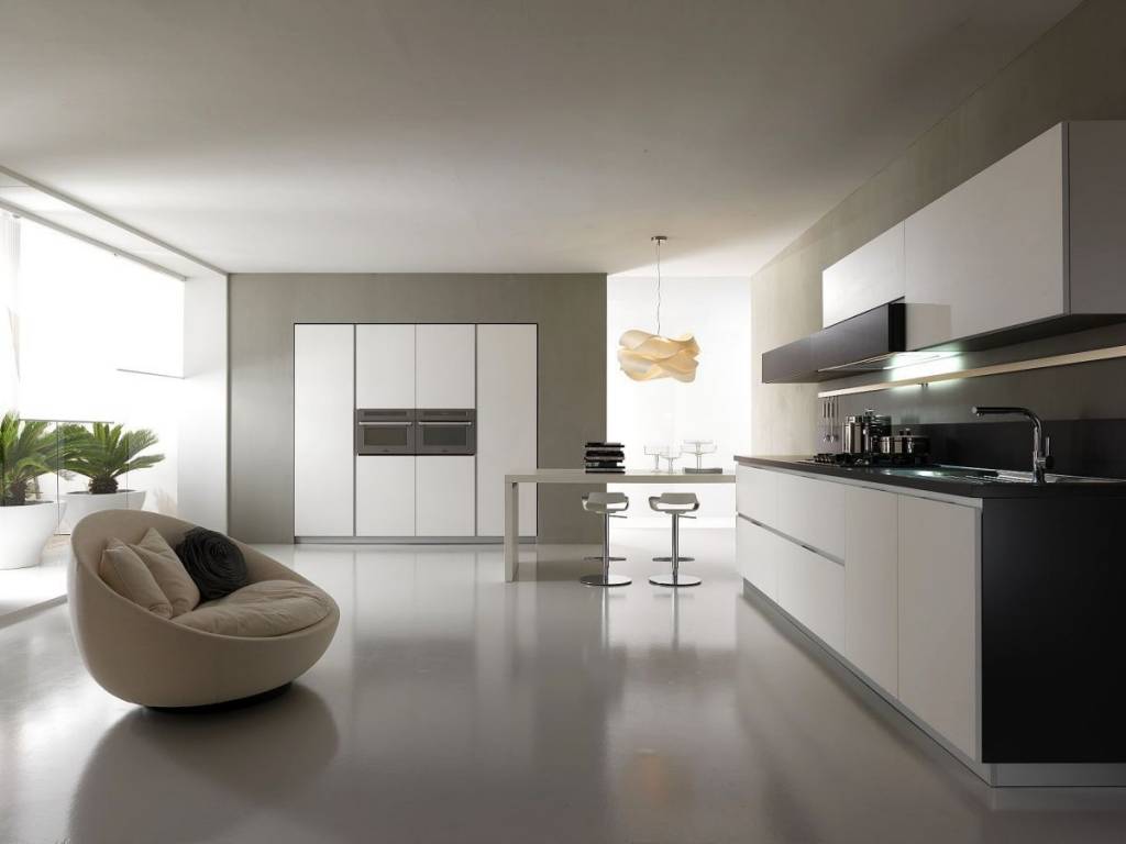 Дизайн кухни в стиле минимализм - 52 фото в интерьере