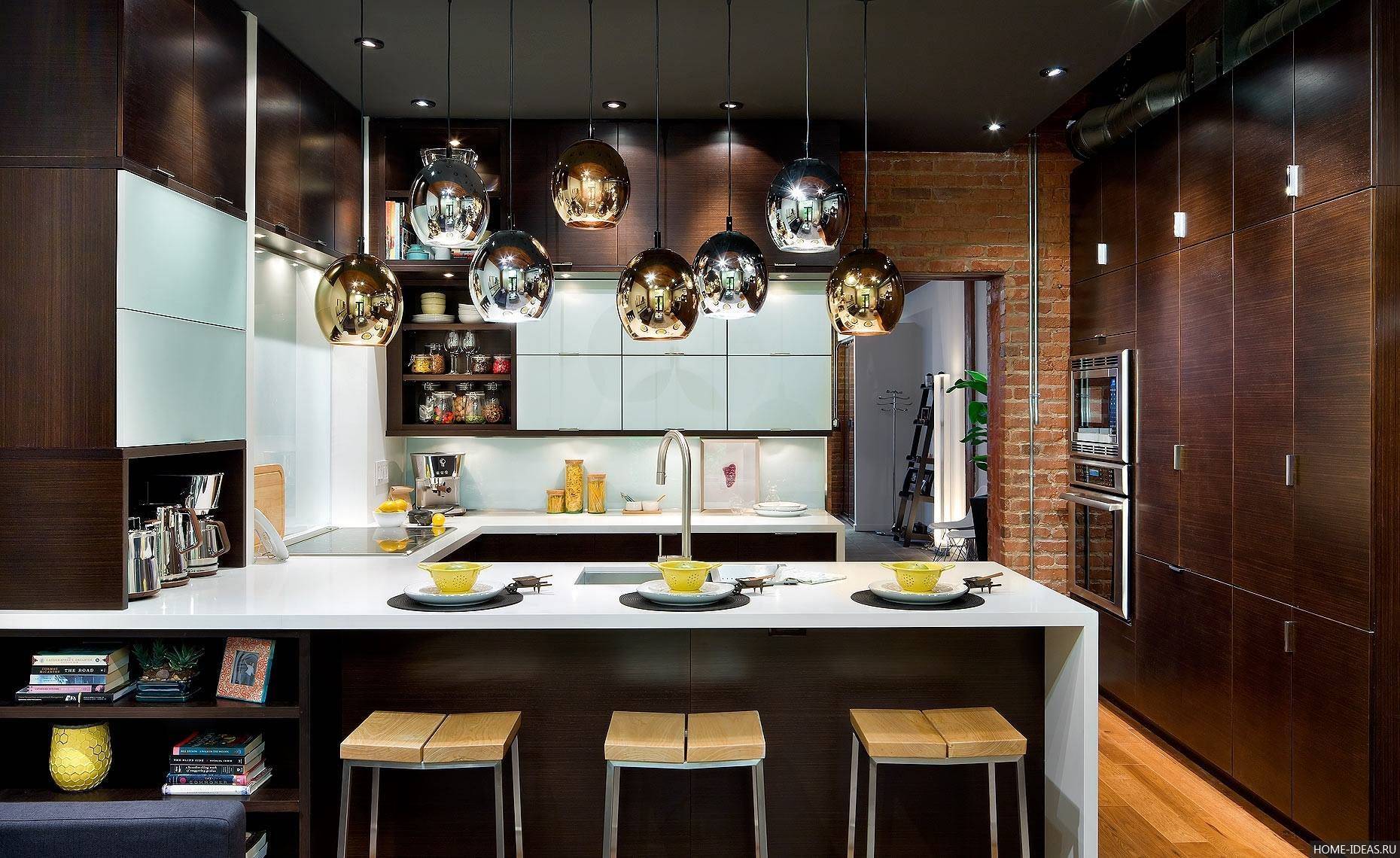Люстры на кухню в современном стиле - 60 фото в интерьере